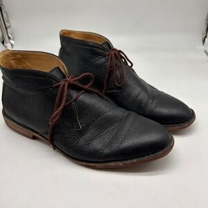 Trask‎ Black Pebbled Leather Chukka Boots Vibram Sole Men's Size 11M